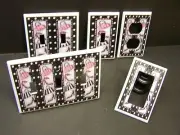 SHOES AND PURSE PINK & BLACK LIGHT SWITCH COVER PLATE OR OUTLET