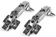 2-Pack 165 Degree Hinges Frameless Cabinet Doors Hinges Concealed Hydraulic A...