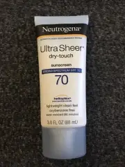 Neutrogena Ultra Sheer Dry-Touch SPF 70 Sunscreen Lotion 3.0 fl oz Exp 3/2027