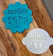 Coming Soon, Baby Shower, Embosser, Cookie Cupcake Stamp Embosser