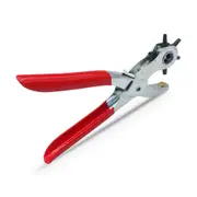 Leather Hole Punch Hand Pliers 6 Sized Tools Revolving Punch Plier For Belts Watch Bands Straps Shoes Pet Collars Handbags Saddles