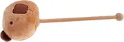 Anneome Knock Back Stick Hammer Massage Hammer for Massage Tools Brown Wooden Stick