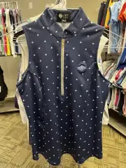 NWT WOMEN'S AMY SPORT FRONTLINE 2.0 S/L POLO, SIZE: 2XS, COLOR: NAVY FLAME(C322)