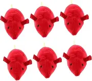 VERDANVERSE 6pcs Soft Plush Catnip Mouse Interactive Chewing Plaything for Indoor Cats Compact Stimulate Hunting Instincts and Keep Pets Engaged