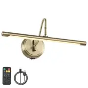 Modern Wall Lights Battery Operated Antique Bronze Wireless Picture Lights fo...