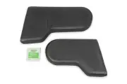 Foam Halo Pads for Ultra Shield Circle Track Seats - Black Head Rest Pair