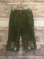 NWT GYMBOREE GIRLS CORDUROY SPARKLE PANTS WINTER PRINCESS 18-24 MONTHS GREEN