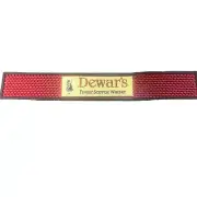 Dewars RUBBER RAIL RUNNER DRINK MAT Man Cave Home Bar Red NEW