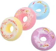 NULYLU 4pcs Circle Bath Salt 110g Exfoliating Bath Nourishing Spa Balls for Skin Care Set Random