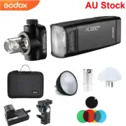 Godox AD200Pro TTL Pocket Flash + AD-S2 Reflector AD-S11 Filter AD-S17 Diffuser
