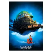 Castle in the Sky Poster - Studio Ghibli Anime Poster - High Quality Prints
