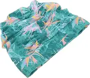 NOLITOY Unisex Waterproof Fabric Swim Cap Australian Swimmers Cap Fashionable Printed Design for Long Hair