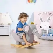 AKWFUNZ Kid's Rocking Chair Funny Animal Shape Design for Living Room Balconies Cozy Seat