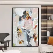 Mintura Large Handpainted Flower Oil Painting On Canvas Wall Art Home Decoration