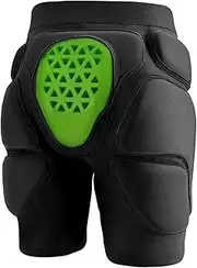 3D Protective Padded Shorts, Skiing Skating Tailbone Hip Butt Pad, Impact Crash Pants Shorts for Ice Figure Roller Skating Skateboarding Skiing Snowboarding, for Women Men