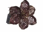 Tasha Nordstrom Large Brooch Red Rhinestone’s Flower Shaped