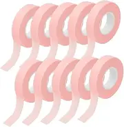 WOONEKY Lash Tape for Eyelash Extensions 10pcs Lash Bond Glue 1.25cm Wide 9m Long Non-woven Fabric Isolation Tape Ideal for Professional Application