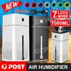 1L Air Humidifier Ultrasonic Mist Ultrasonic Aroma Diffuser Purifier 7 Color LED