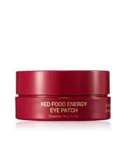 Red Food Energy Eye Patch 60 Pairs - Hydrogel Under Eye Mask with Pomegranate...
