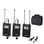 Wireless Lavalier Microphone, with Carrying Bag, CVM-WM100 PLUS UHF 48