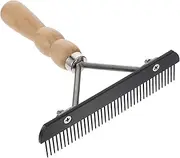 POPETPOP Pet Comb with Comfort Grip Handle Rake Brush for Efficient Grooming and Pet Supplies for Dogs and Cats