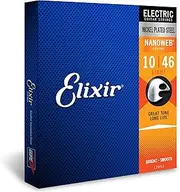 Elixir Strings Electric Guitar Strings w NANOWEB Coating, Light (.010-.046)