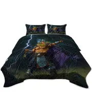 Fantasy Mythology Art God of Thunder Thor Coverlet