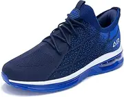 [MAFEKE] Mens Air Running Shoes Slip On Tennis Sneakers Lightweight Athletic Gym Jogging Fitness Sport Walking Shoes US 7-13