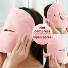 NEW Reusable Face Towel Mask Spa Facial Steamer Towel Cold Hot Compress