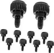 Angoily 10pcs Pc Computer Case Computer Hardware Hand Screw Round Head Screw Electronic Parts Black Q215a Carbon Steel