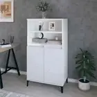 Wooden Highboard High Gloss White Buffet Storage Cupboard Sideboard Rack Cabinet