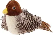 Interactive Bird Cat Toy,Chirping Bird Cat Toy,Cat Feather Toys Simulated Chirping Bird Cat Toy for Indoor Cats,Sounds and Flapping Movements for Kitty Exercise