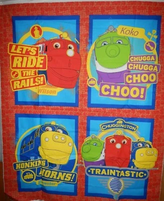 New Chuggington Quilting Panel Cotton Fabric (1 Panel - 36" X 44" Pre-Cut) Craft