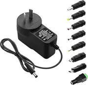 ALITOVE 5V 1A Power Supply 5 Volt 1A 5W Power Adapter 100-240V AC to DC 5V Universal Power Cord AC/DC Converter with 5.5x2.5mm 5.5x2.1mm 4.0x1.7mm 3.5x1.35mm 3.0x1.1mm 2.5x0.7mm Micro-USB Type-C Tips