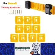 10 x Battery Holders Wall Mount Battery Storage Dock for Dewalt 18V 20V Battery