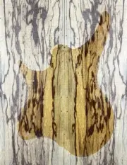 Figure Telecaster Guitar Top Worm-hole Marblewood Bookmatch Luthier Supply