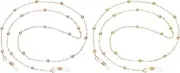 [uxcell] Eye Glasses Holders Around Neck, Gold, Rose Gold Metal Bead Eyeglasses Strap Fashion Stylish Beaded Lanyard Glasses Chain for Women Sunglasses Old Lady Glass, 1 Pcs