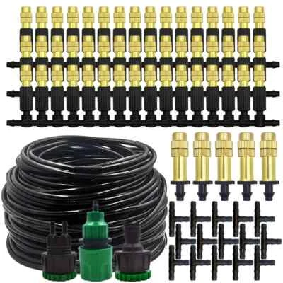 LOT New Misting Cooling System Garden Irrigation Watering Brass Atomizers Nozzle
