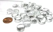 Chessex CHX 1121 Clear Glass Stones (Qty 23-27) in 4 Tube