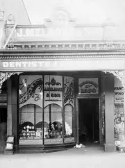 The shop of J Melrose & Son Bendigo Victoria 1890 OLD PHOTO