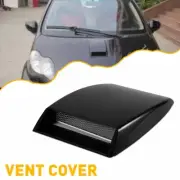 Universal Car Decorative Air Flow Intake Hood Scoop Vent Kit Bonnet Cover Black