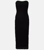 [Max Mara] Max Mara Elegante Luciana strapless midi dress UK 4 black