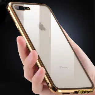 【雙面萬磁王】正反玻璃磁吸殼 i6 蘋果 iPhone 6 6S Plus 手機殼 鎂鋁合金框 鋼化玻璃殼 金屬保護殼-MIKI精品