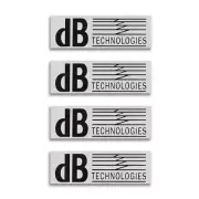 dB Technologies Speaker Grill Logo Badge 50.5mm(1.99")X17mm(0.67")