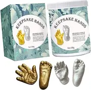 HANABASS 1Set Keepsake Hand Foot Casting Kit for Newborns Safe Plaster Molding Tool for Prints for Showers and Special Occasions