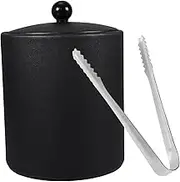 Cabilock 1PC Thickened Stainless Steel Ice Bucket with Tongs Beverage Bottle Bucket for Wine and Snacks for Parties Bars and Events Scratch Resistant Design for Long Term Use
