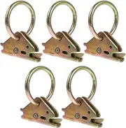 5pcs Cargo Steel Track Trailers Hook Heavy Duty Tie Down Anchors Tie Down Hooks for Trailer Tie Down Anchor for Truck Bed Trailer Tie Downs Tie Down Anchor for Trailer