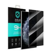 ZUSLAB Galaxy S24 Ultra Privacy Screen Protector Tempered Glass Case Friendly 9H Hardness Anti Spy for Samsung (2024)