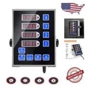 Ultimate Kitchen Timer with Loud Alarm – 4 Channels & Durable Stainless Finish