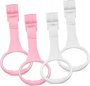 NOLITOY 4 Pcs Pull Up Rings Ergonomic Walking Assistant for Durable and Comfortable Grip for Playpen Training and Standing Support